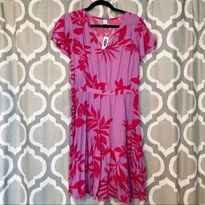 NWT old navy v neck tropical dress